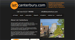 Desktop Screenshot of letcanterbury.com